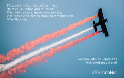 Sveicam Latvijas Republikas Proklamēšanas dienā!