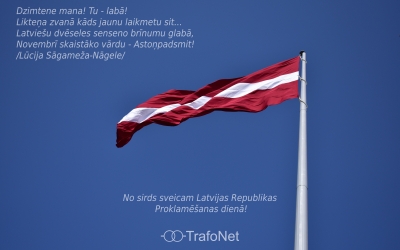 No sirds sveicam Latvijas Republikas Proklamēšanas dienā!